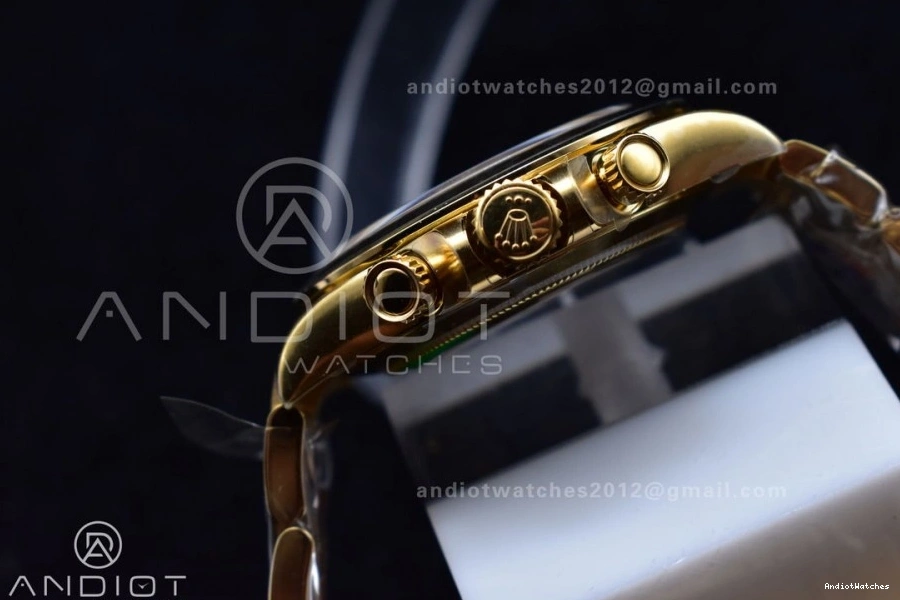 Durable YG V 116505 Dial Clean 399 on Markers 1:1 Edition YG Best SA4130 Black Daytona Bracelet 1115